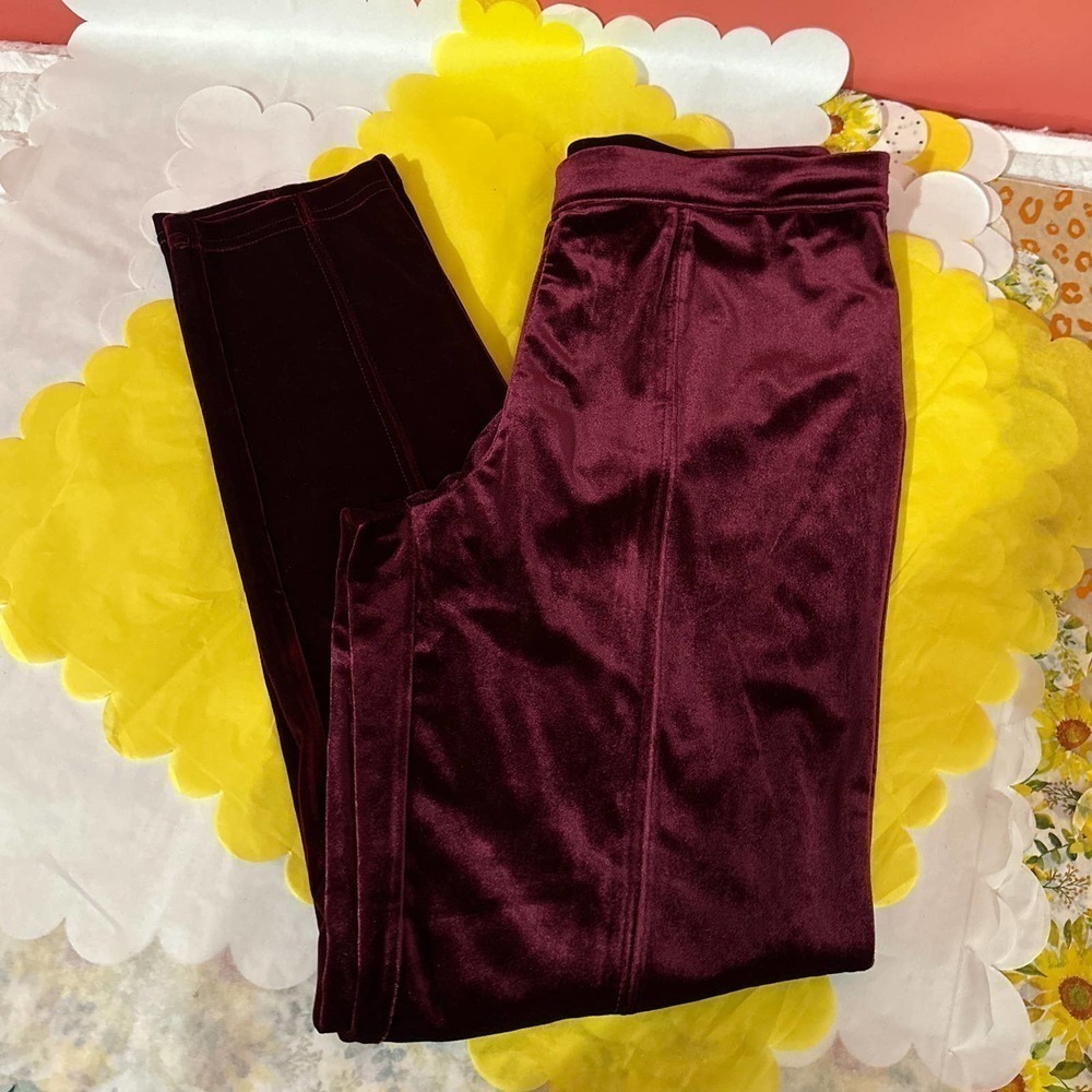 Isaac Mizrahi live velvet leggings